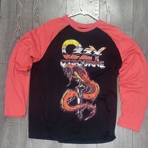 MAD Engine Black and Red Graphic Long Sleeve Tee